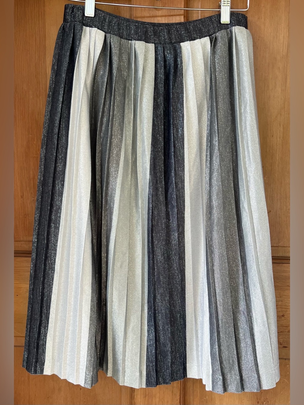Anthropologie Maeve Sunburst Stripe Pleated Skirt X Small